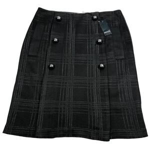 Black plaid embossed pencil skirt by notice me size 4